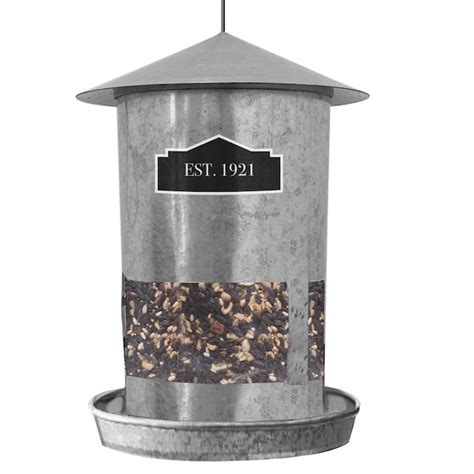 metal box bird feeder|galvanized steel bird feeder.